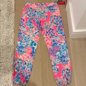 Lily Pulitzer jogger pants.
